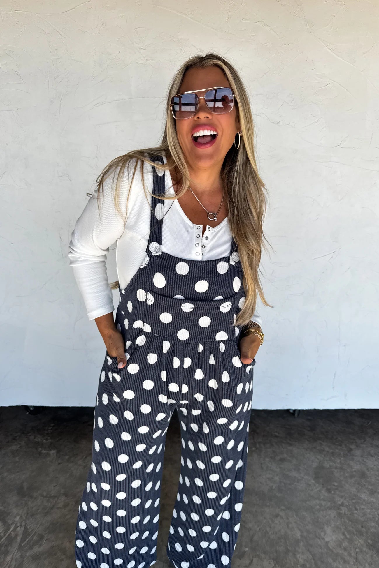 PREORDER- POLKA DOT KARLI BOHO OVERALLS